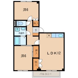 西尾口駅 徒歩19分 2階の物件間取画像